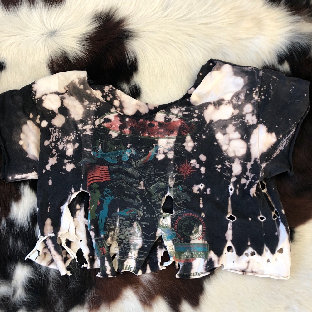 Vintage distressed dyed T-shirt